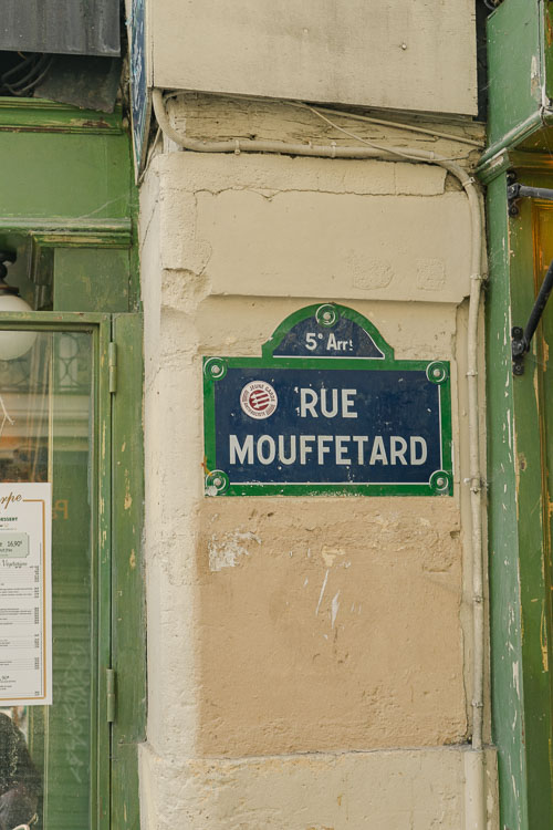 rue mouffetard Paris latin quarter