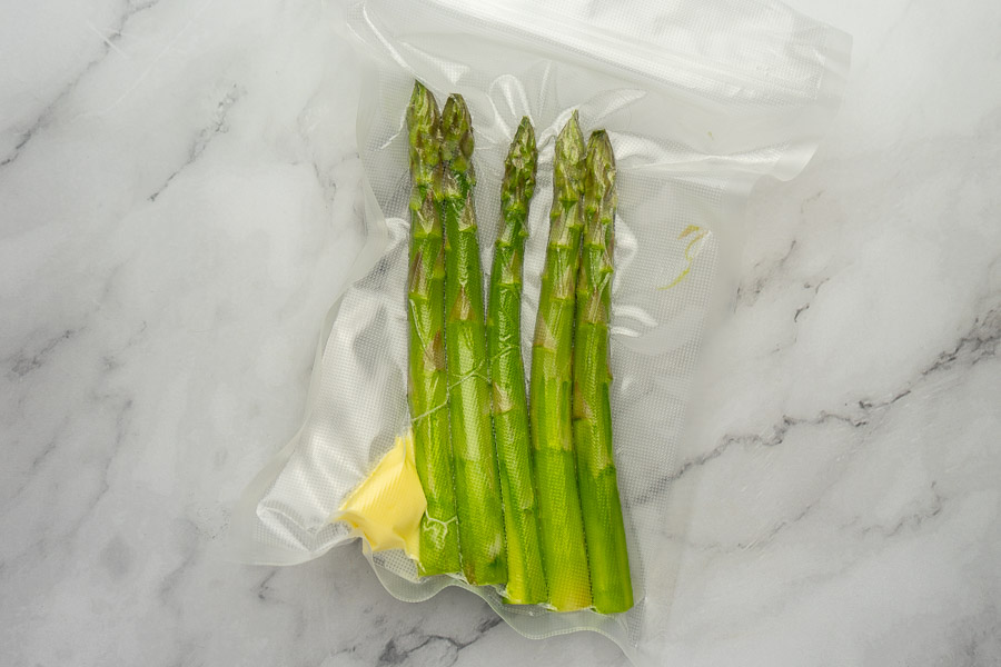 vacuum packed asparagus