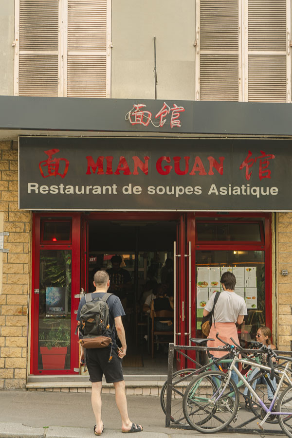 restaurants belleville Paris mian guan