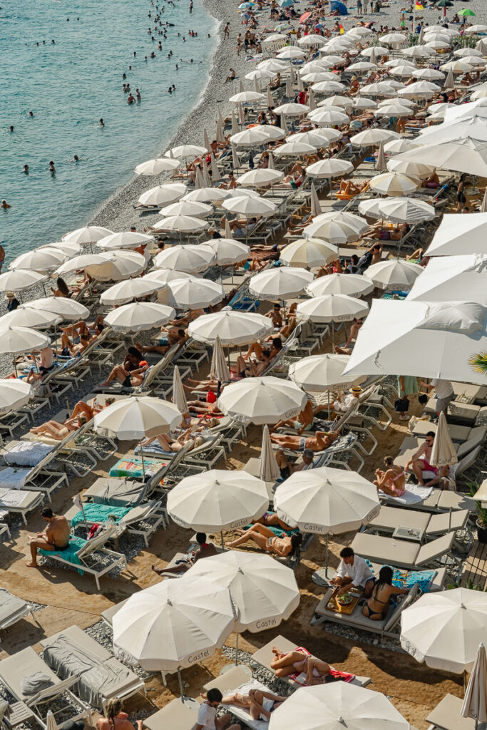 Castel Plage nice private beach