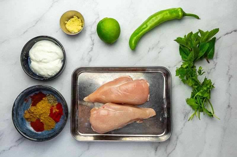 sous vide tandoori chicken ingredients 