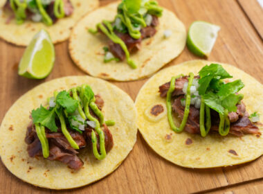 sous vide pork cheek carnitas